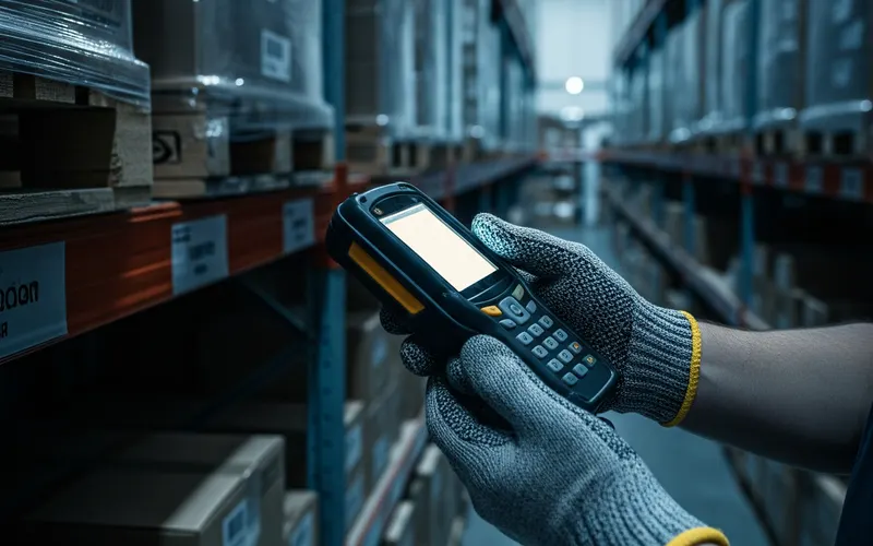 Warehouse inventory count with a handheld RFID reader